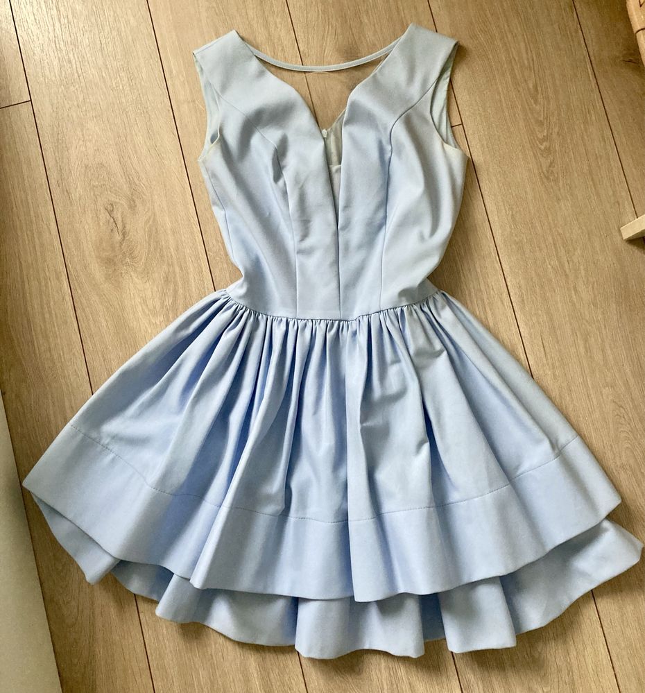 Błękitna sukienka na wesele/studniówkę