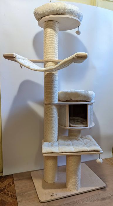 Natural Paradise Drapak Dla Kota Magnolia XL Kremowy 175Cm DUŻY WIELKI