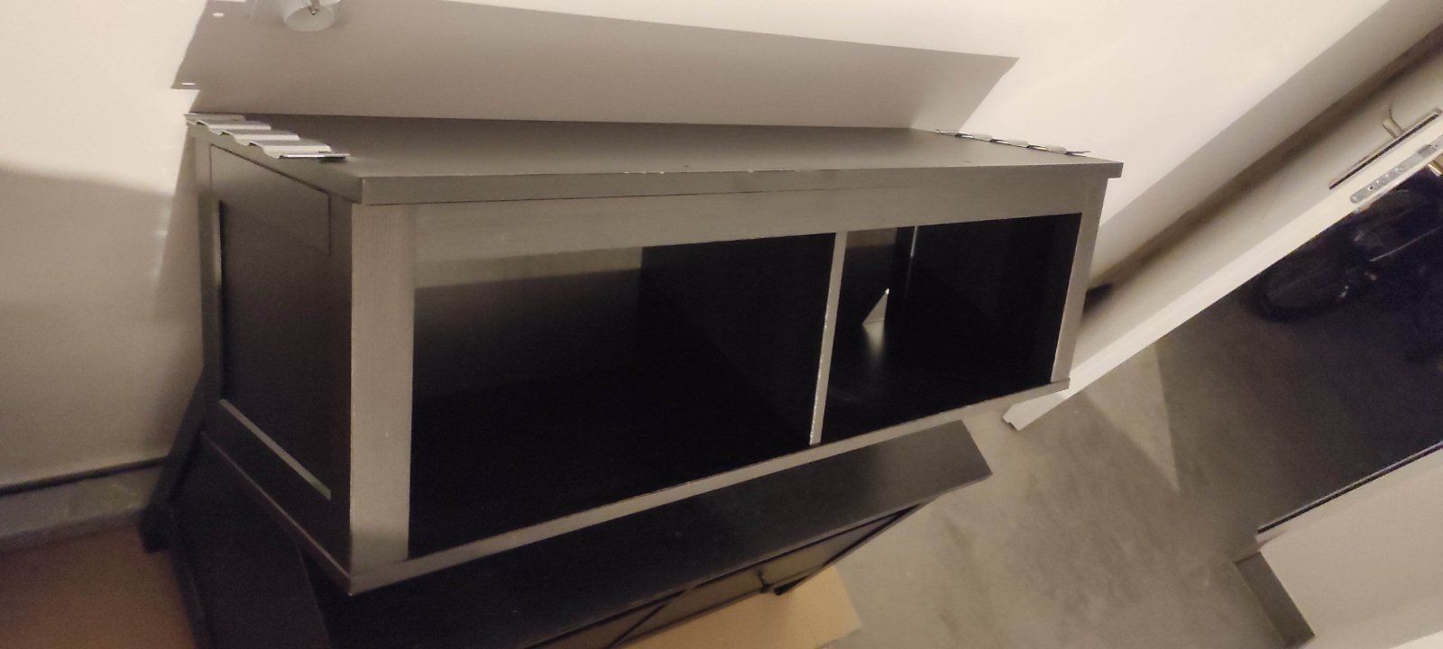 Półka Ikea hemnes 110x34 wisząca czarna