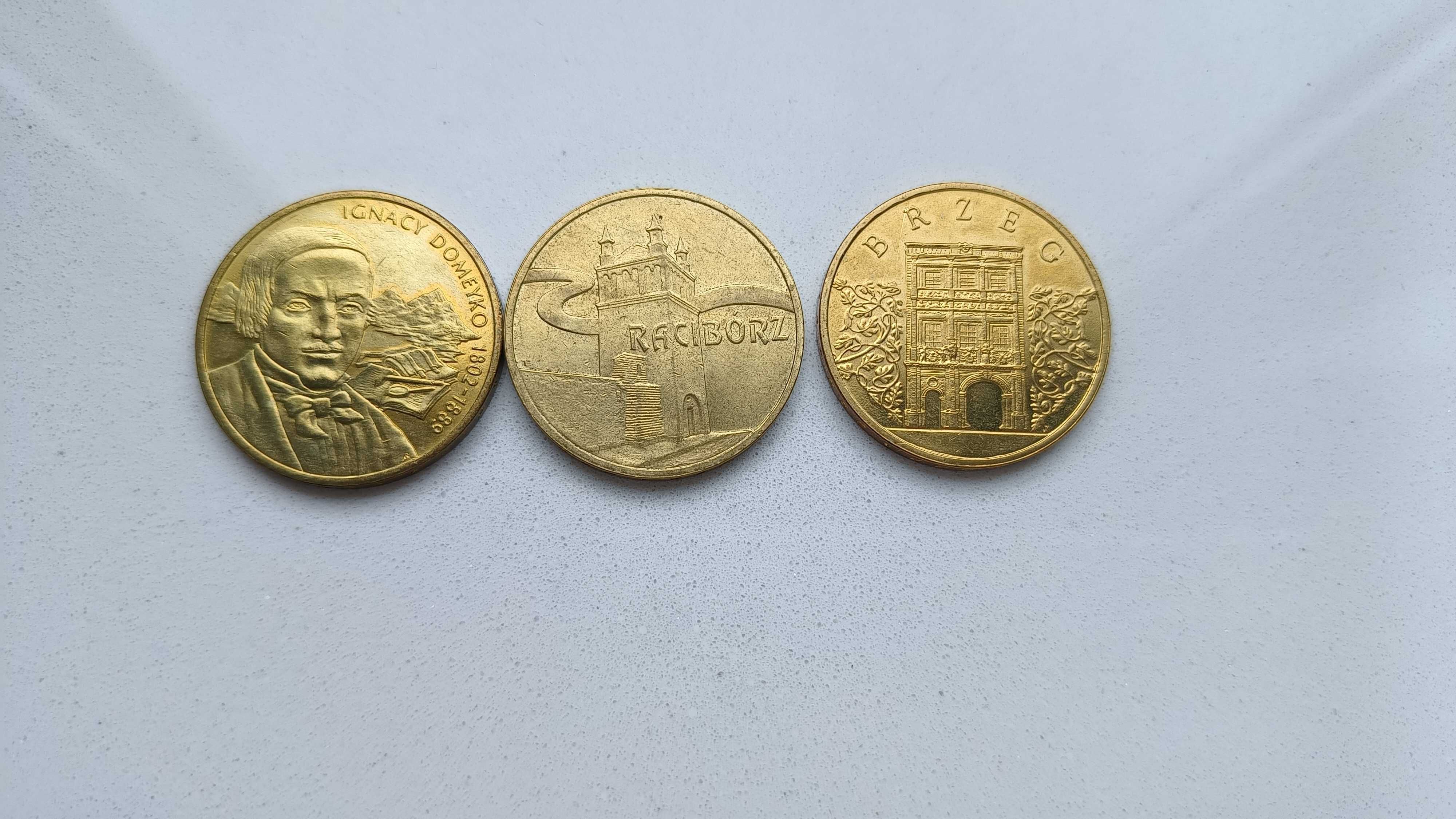 3 monety 2 zł z 2007 r.