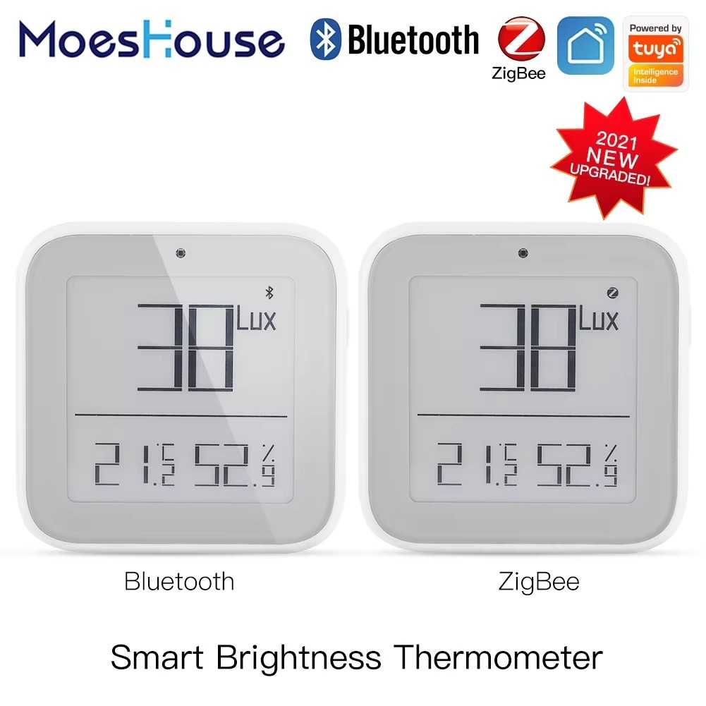 Moes czujnik temperatury światła wilgotności Tuya Zigbee