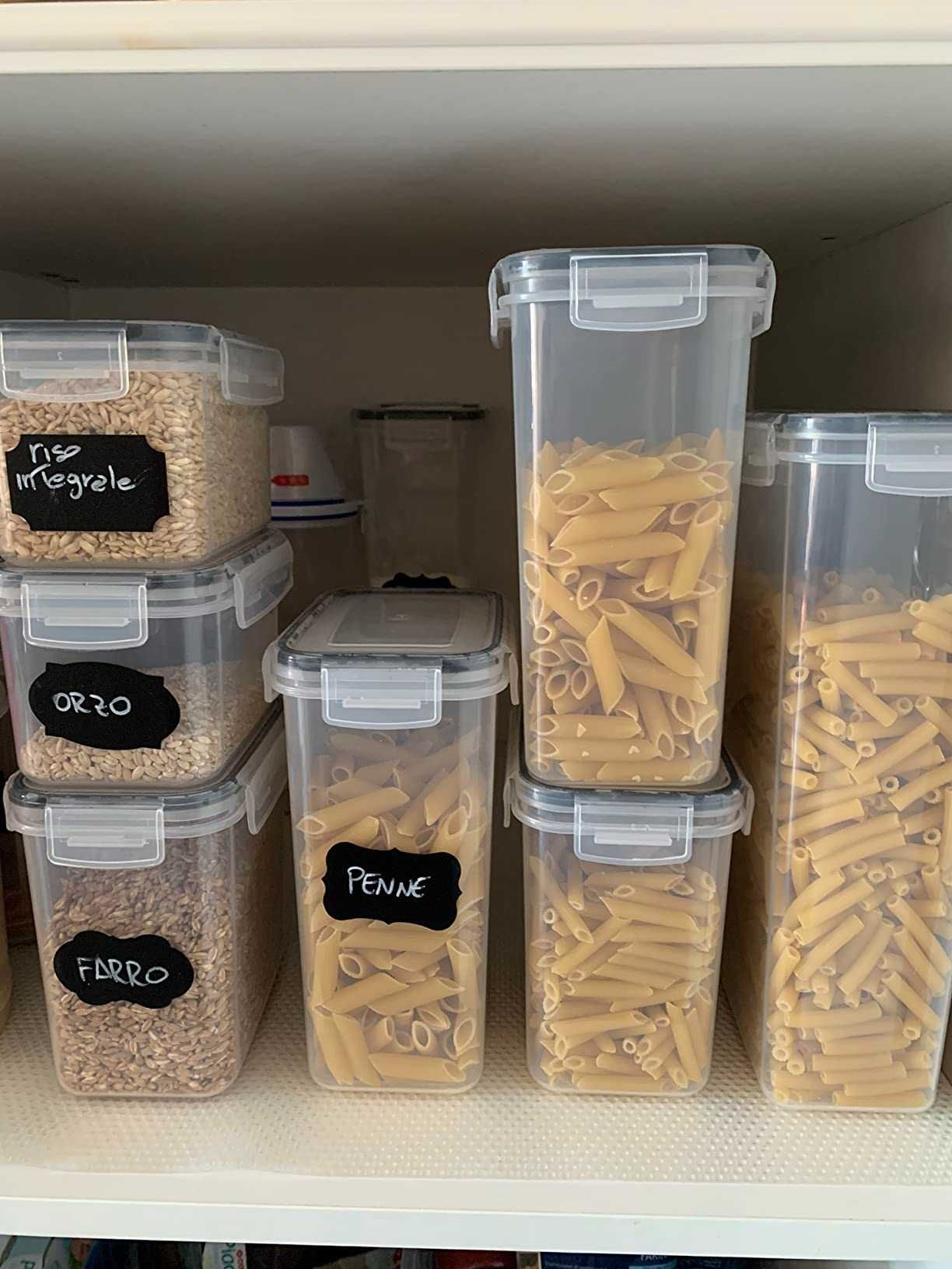 Pojemniki plastikowe na żywność hermetyczne z pokrywami 8 sztuk