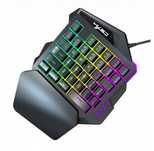Gamingowa klawiatura mini do gier z podświetleniem LED RGB