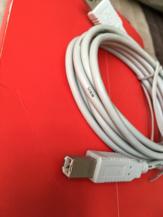 Kabel do drukarki plus przedłużka oraz gratis pendrive 8 GB