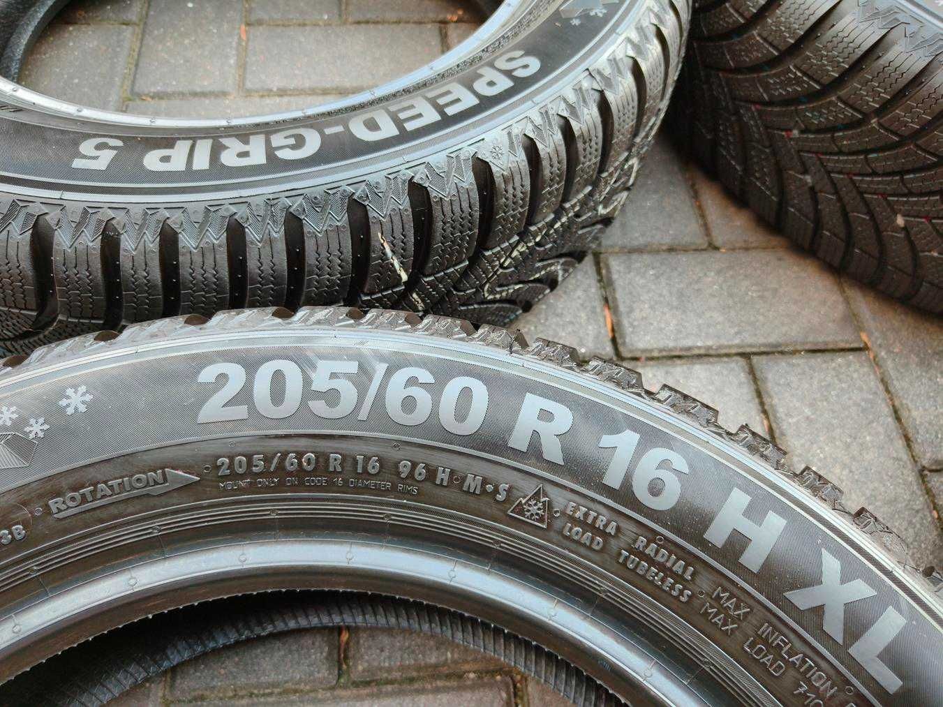205/60 96H R16 SEMPERIT Speed-Grip5 8mm 2025r Zimowe j.NOWE Opony 4szt