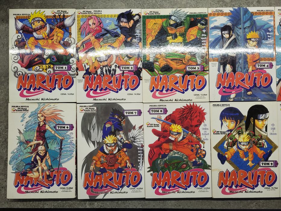 NARUTO Manga Tom 1-10, 14-15