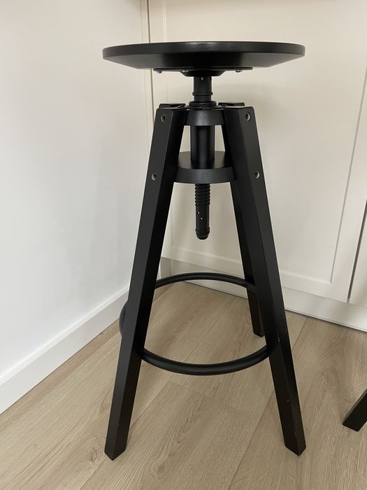 Stołek barowy Dalfred IKEA czarny