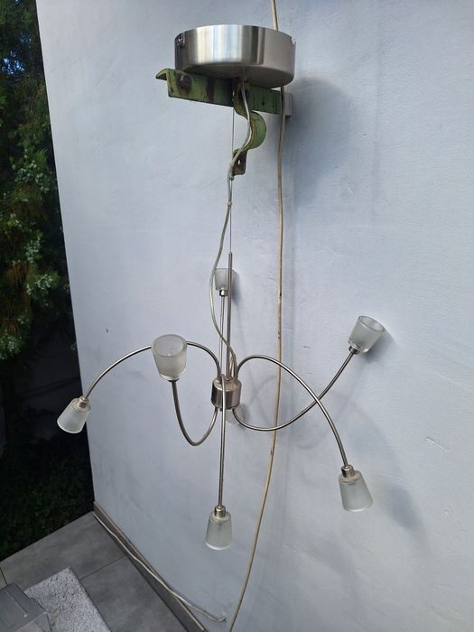 IKEA KRYSSBO lampa wisząca żyrandol świetlówki halogenowe G4