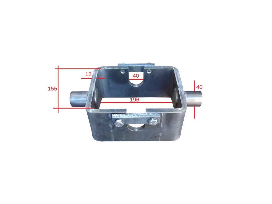 Siłownik hydrauliczny z kołyską wysuw 1150 mm BARDZO NISKI do 7 t