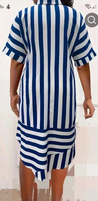 Vestido largo riscas