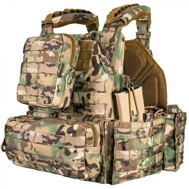 Плитоноска YAKEDA (Якеда) • Швидкий скид • MOLLE, CORDURA • 15 підсум.