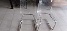 cadeiras transparentes