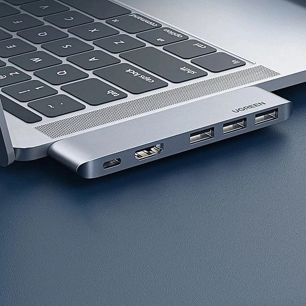 HUB Ugreen 60559/2x USB-C / USB-C PD (Thunderbolt 3, 100W, 4K 60 Hz, 1