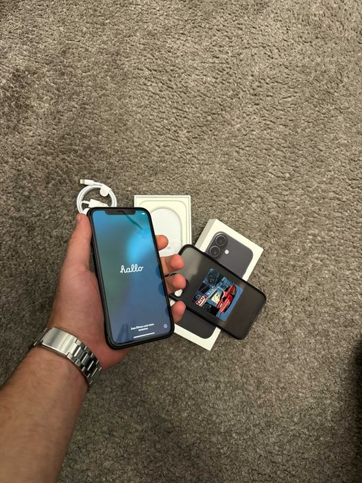 iPhone 11 • 64GB • Czarny • Bateria 100% • Etui • Kabel • Pudełko