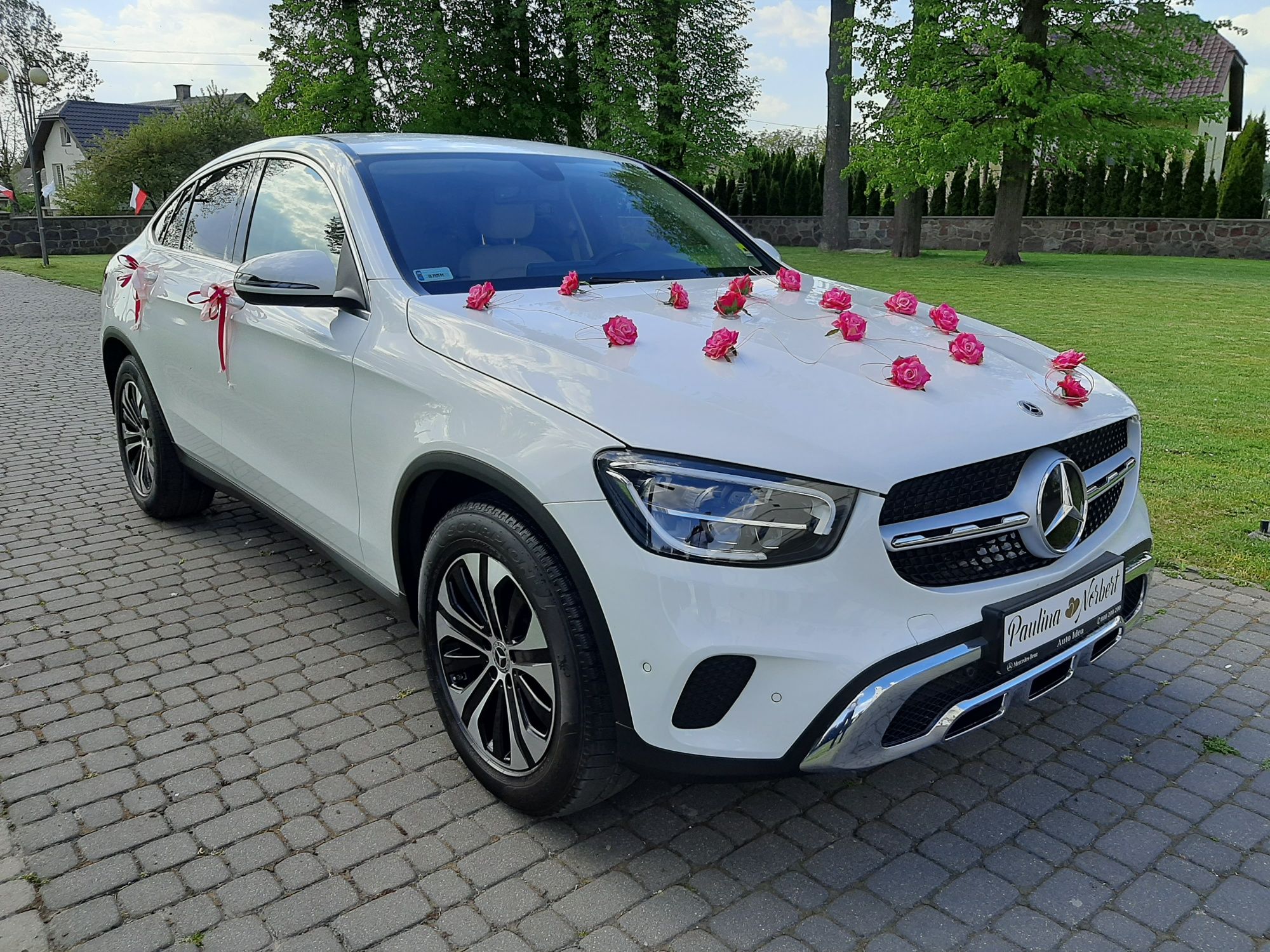 Samochód do ślubu.Mercedes GLC Coupe