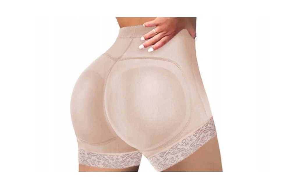 Figi Majtki modelujące i powiększające pośladki BEŻOWE r. M