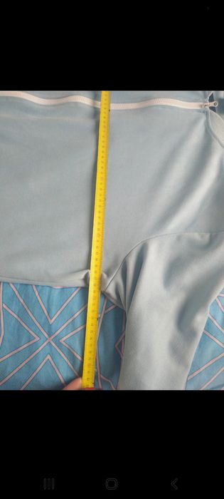 Bluza bomberka plus size 48-52 niebieska baby blue zamek karko