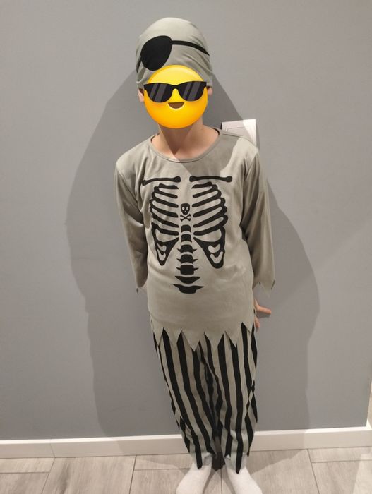 Strój pirata, rozmiar 140 cm.