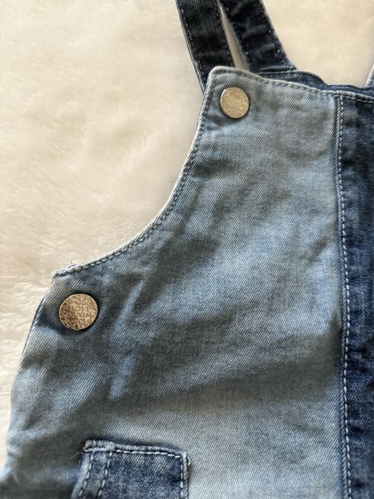 Jeansowe ogrodniczki f&f