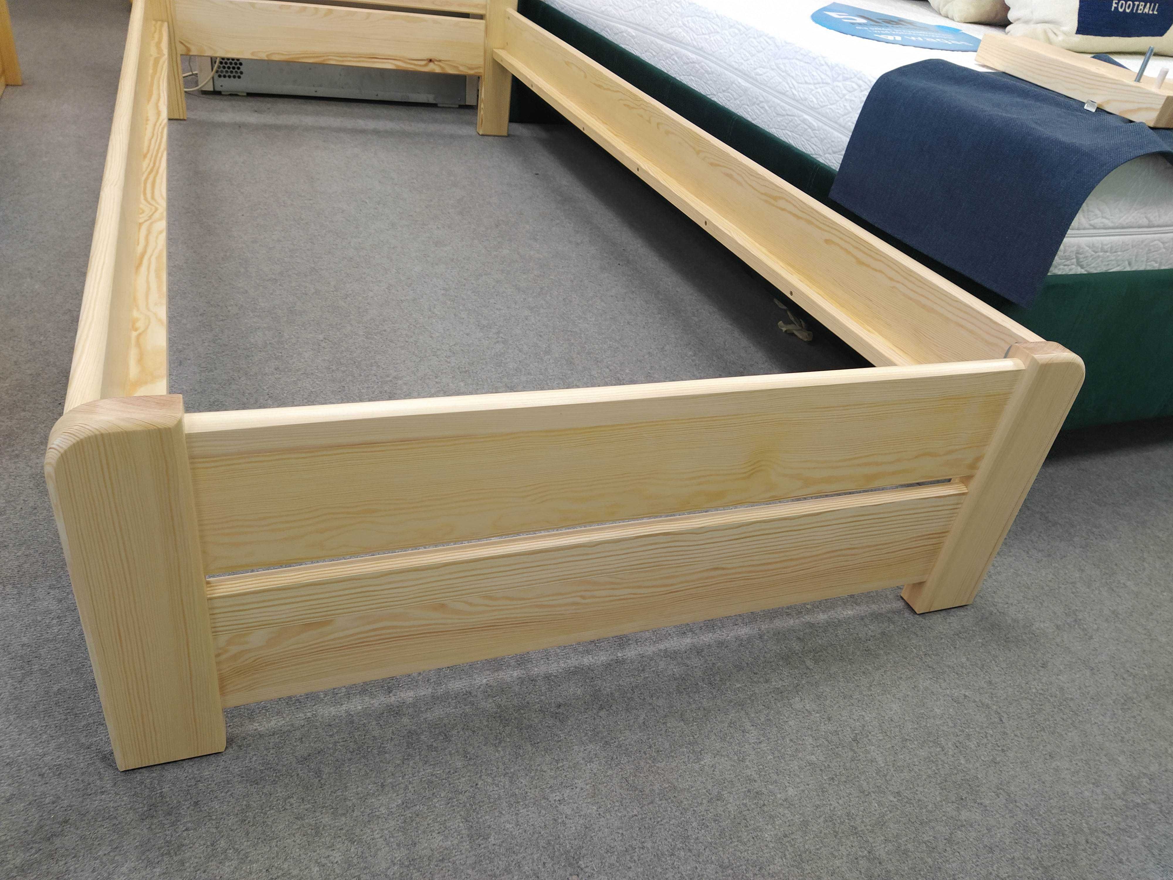 Łóżko sosnowe 90x200 nowe solidne od ręki lite drewno