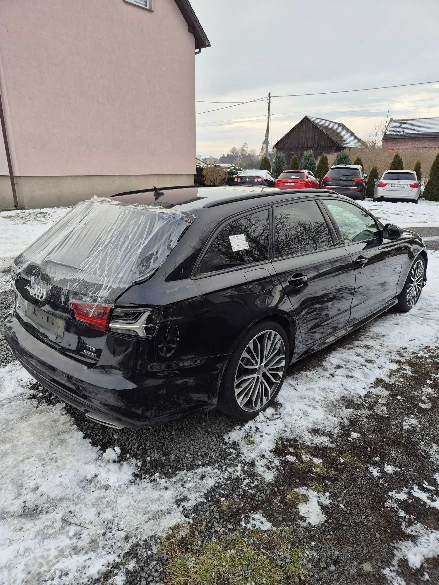 AUDI A6 C7 lift RELINGI DACHOWE komplet czarne S-line ładne lewy prawy