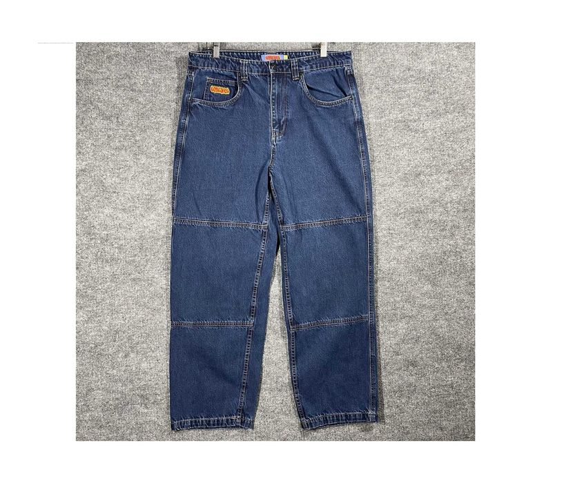 Spodnie Empyre Baggy Y2K Vintage Hip Hop Skate Jeansy Streetwear 36x29