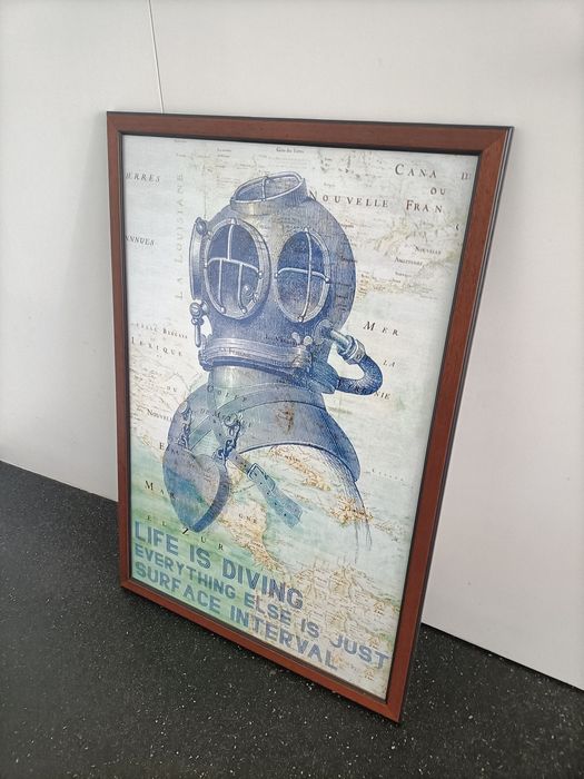 Vendo quadro de mergulho