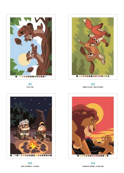 Розмальовка Дісней по номерам - Сезони | Польське видання Pory roku