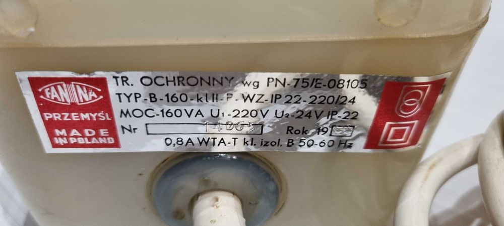 Transformator ochronny 220/24V 160VA