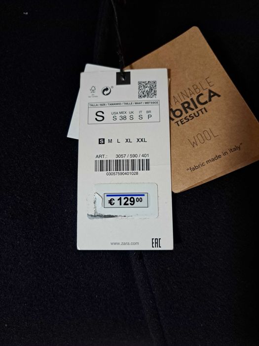 Casaco Zara, NOVO