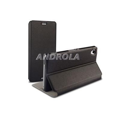 Futerał książkowy Sony Xperia M4 Aqua stalowy