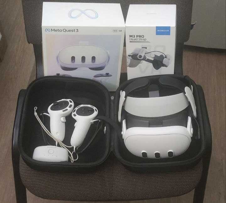 Meta Quest 512 ГБ + BoboVR M3 Pro + сумка-чохол (повний комплект)