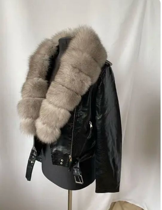 Куртка косуха з натуральним хутром