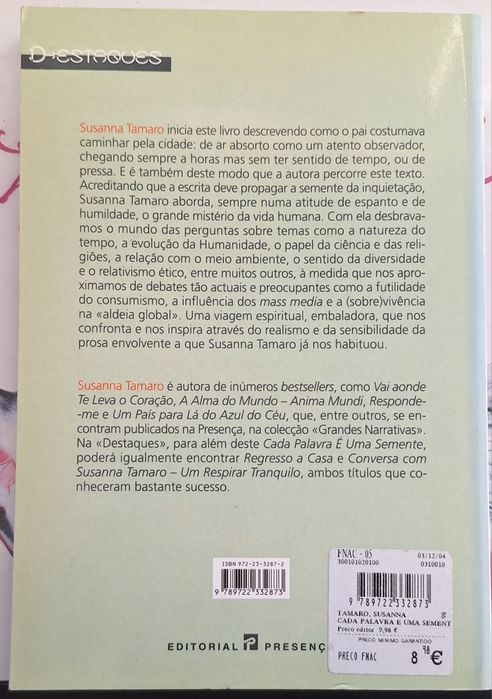 Cada palavra é uma semente - Susanna Tamaro