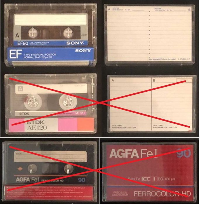 Аудиокассеты Sony, Denon, Agfa, TDK, National и прочие