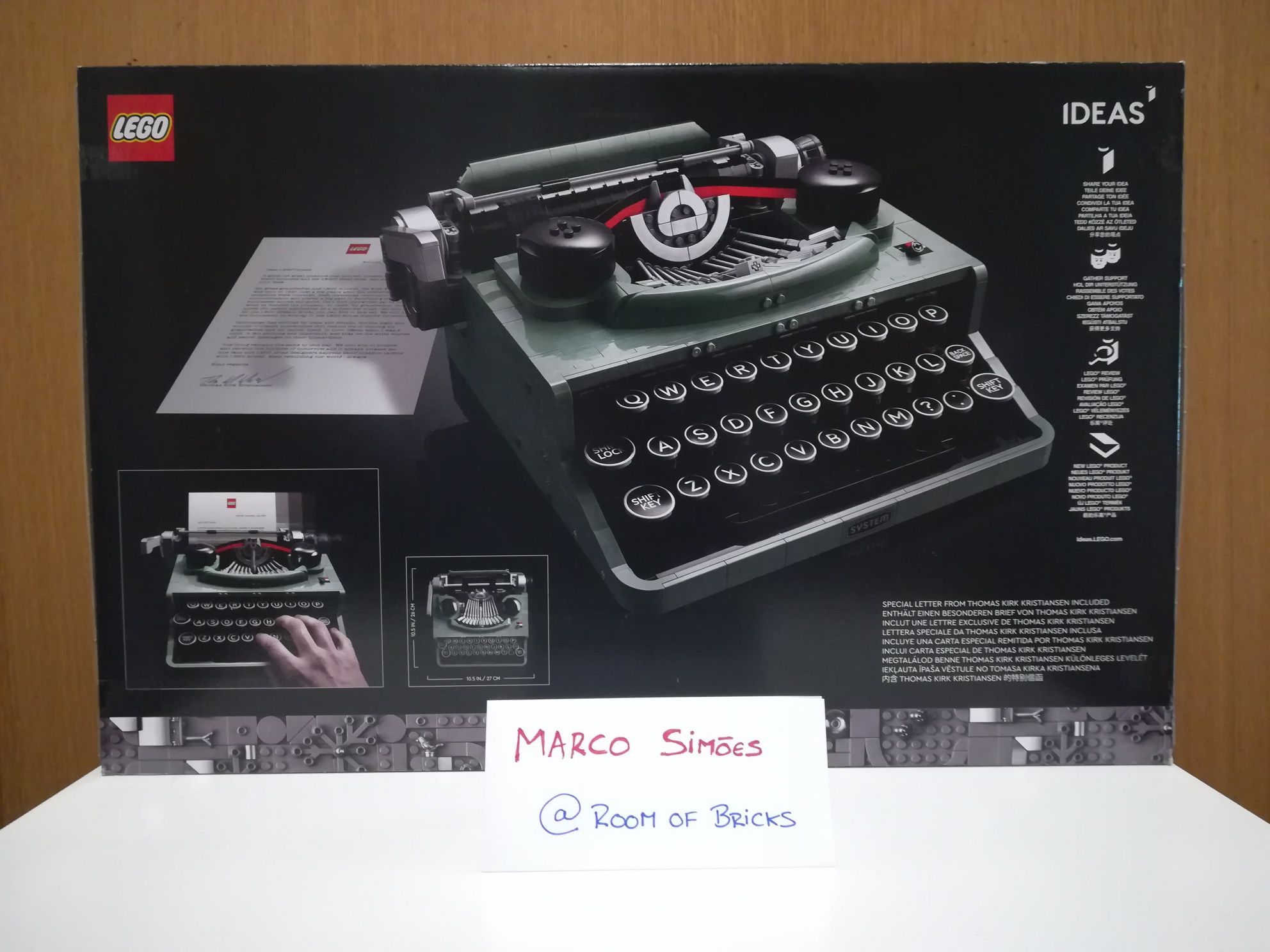 Lego Ideas 21327 - Typewriter - Máquina de escrever - Novo&Selado
