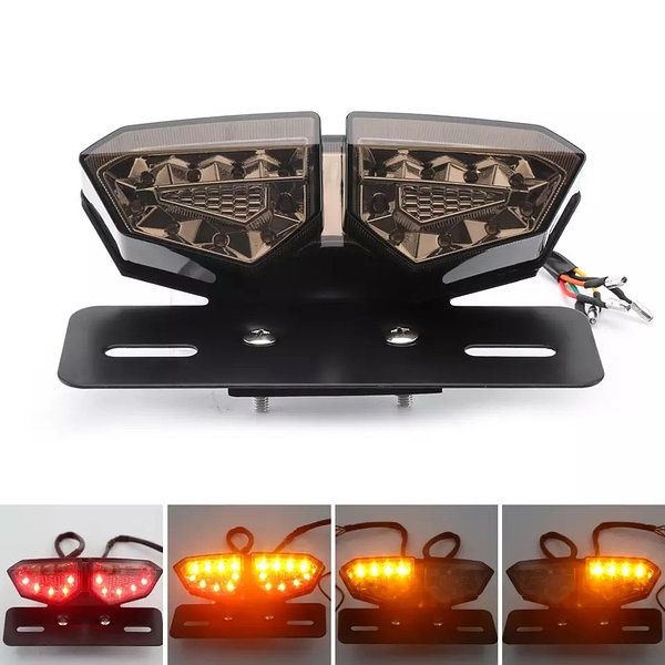 Задний мото стоп сигнал фонарь на мотоцикл с поворотниками универсальн