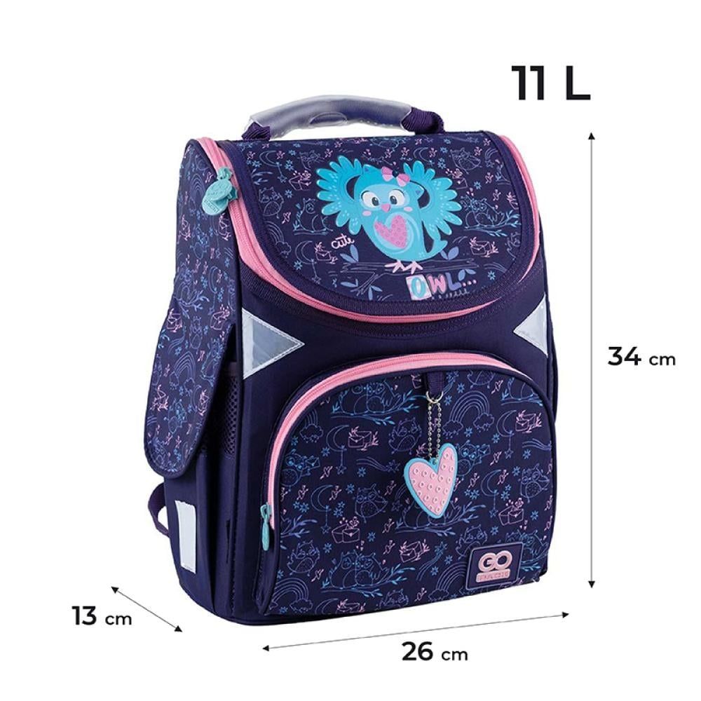 рюкзак GoPack Education каркасний 5001S-2 Pretty Owl 34х26х13см.