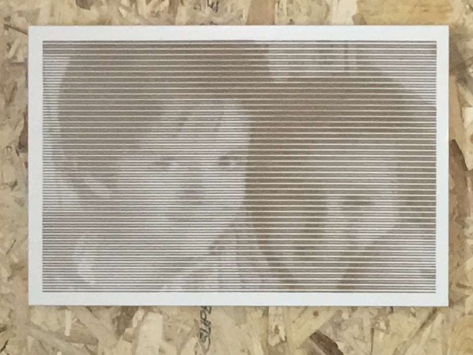 Quadro em relevo com efeito halftone na Madeira