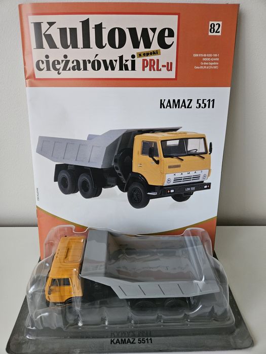Model Kamaz 5511 DeAgostini Kultowe Ciężarówki PRL skala 1:43