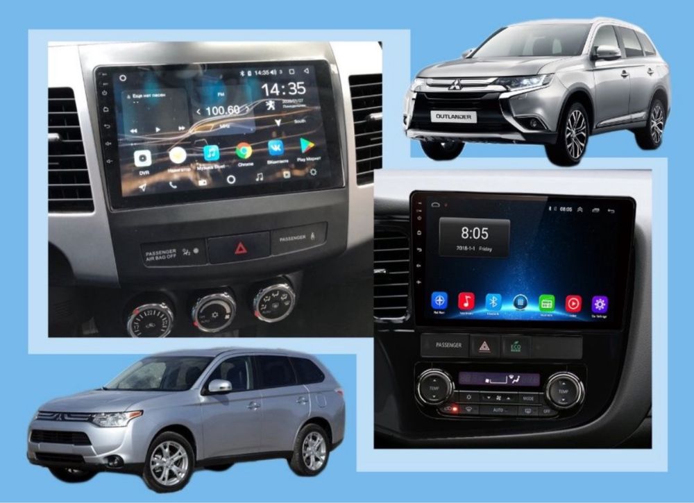 Магнитола Android Mitsubishi outlander