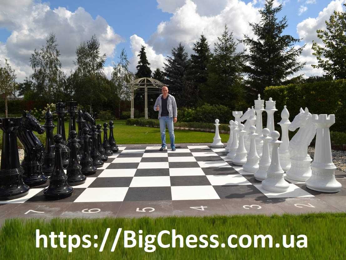 Парковые шахматы из стеклопластика большие гигантские фигуры