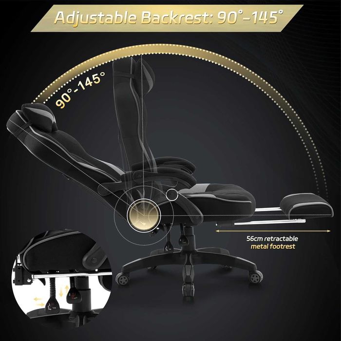 Nowy fotel gamingowy / krzesło komputerowe ergonomiczne /biurowe !K38!