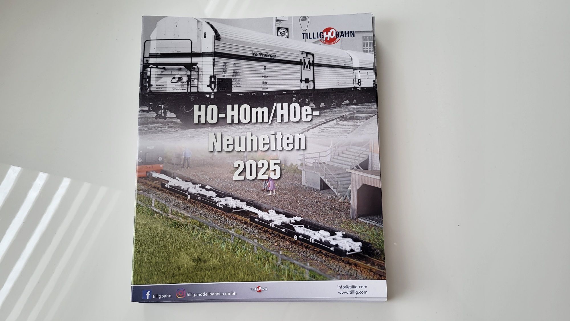 Tillig katalog nowości modelarskich H0  2025 rok 28 str jęz. niemiecki