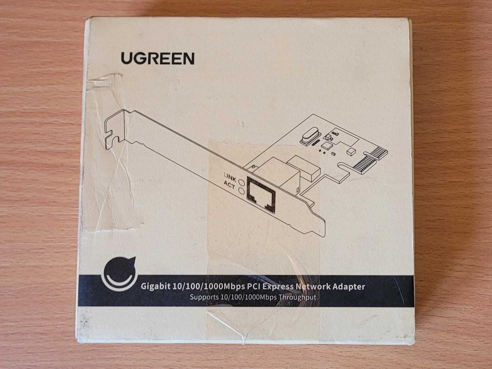 UGREEN Adapter Karta Sieciowa PCI Express do RJ45 LAN Gigabit