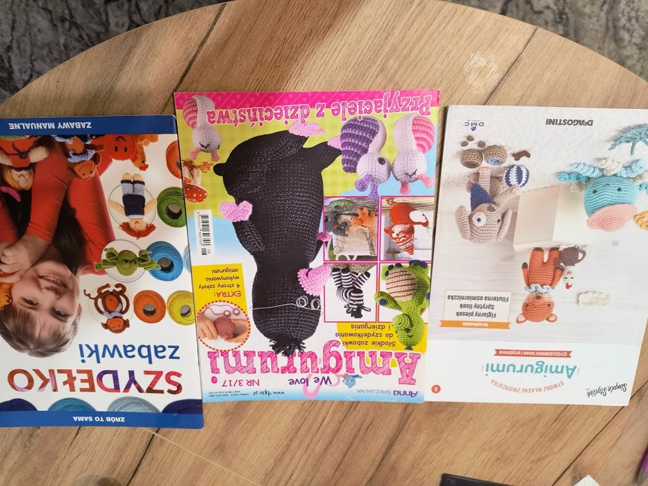 Szydełko zabawki wzory amigurumi maskotki gazetki książka