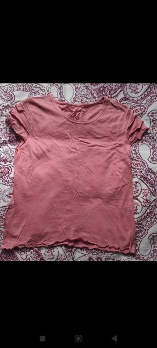Bluzeczka różowa z falbankami