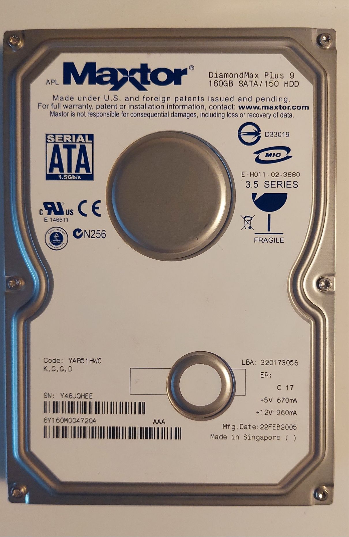 Disco Rígido HDD 3.5"  (Pack)