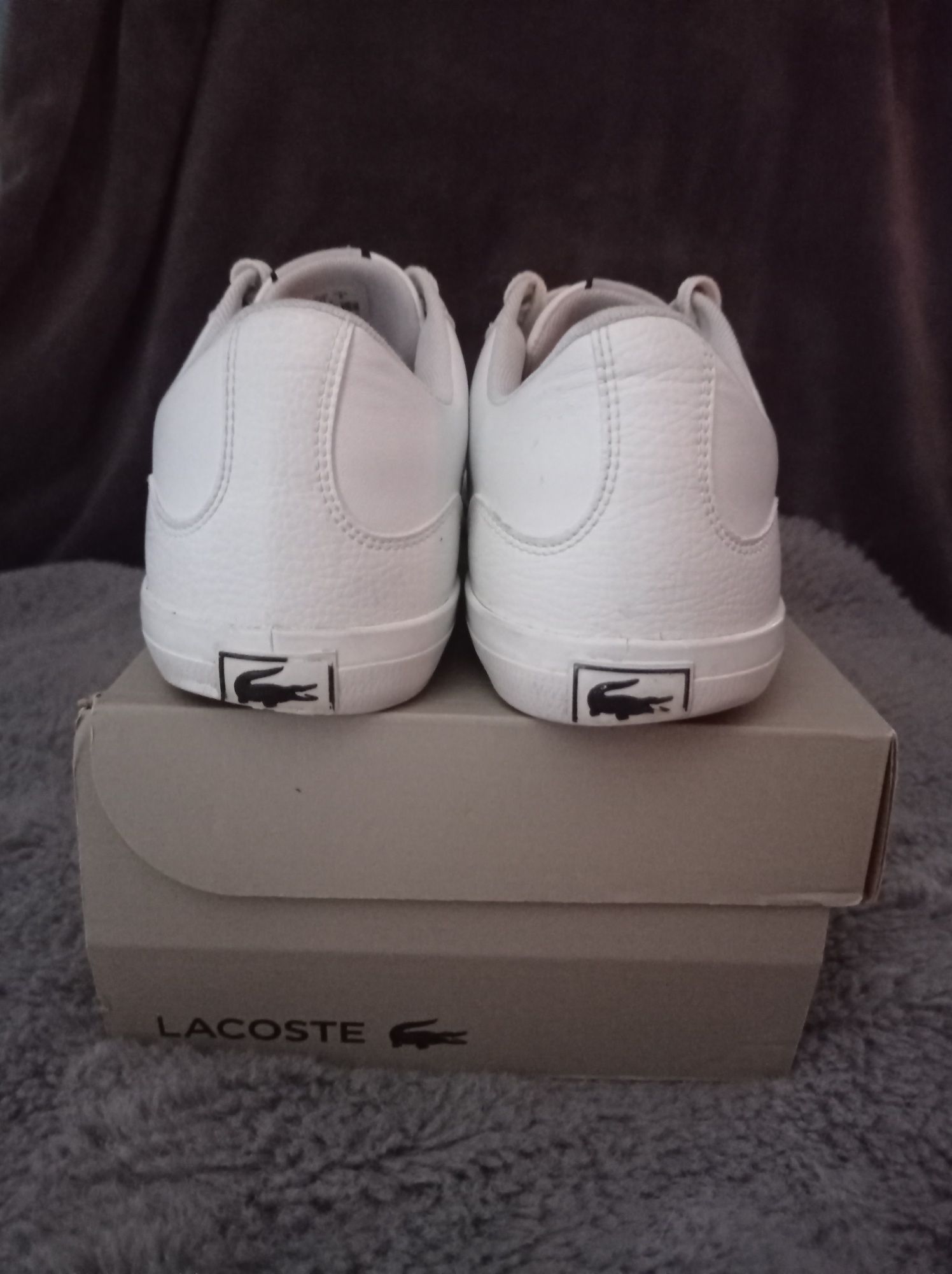 Buty Lacoste Lerond rozmiar 42 białe skóra skórzane super męskie