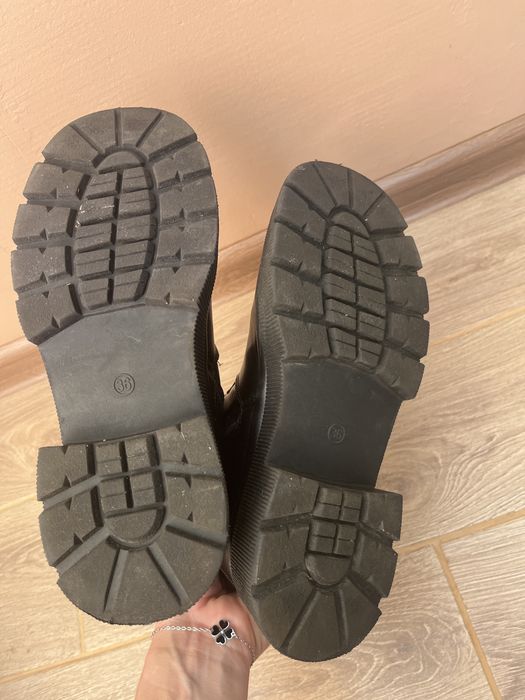 Зимние кожаные ботинки на девочку 36р., 23.5см